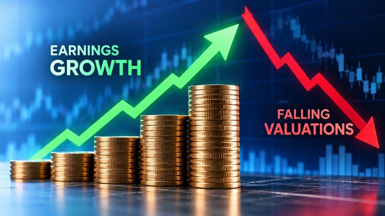 How to Find Stocks With Growing Earnings and Falling Valuations