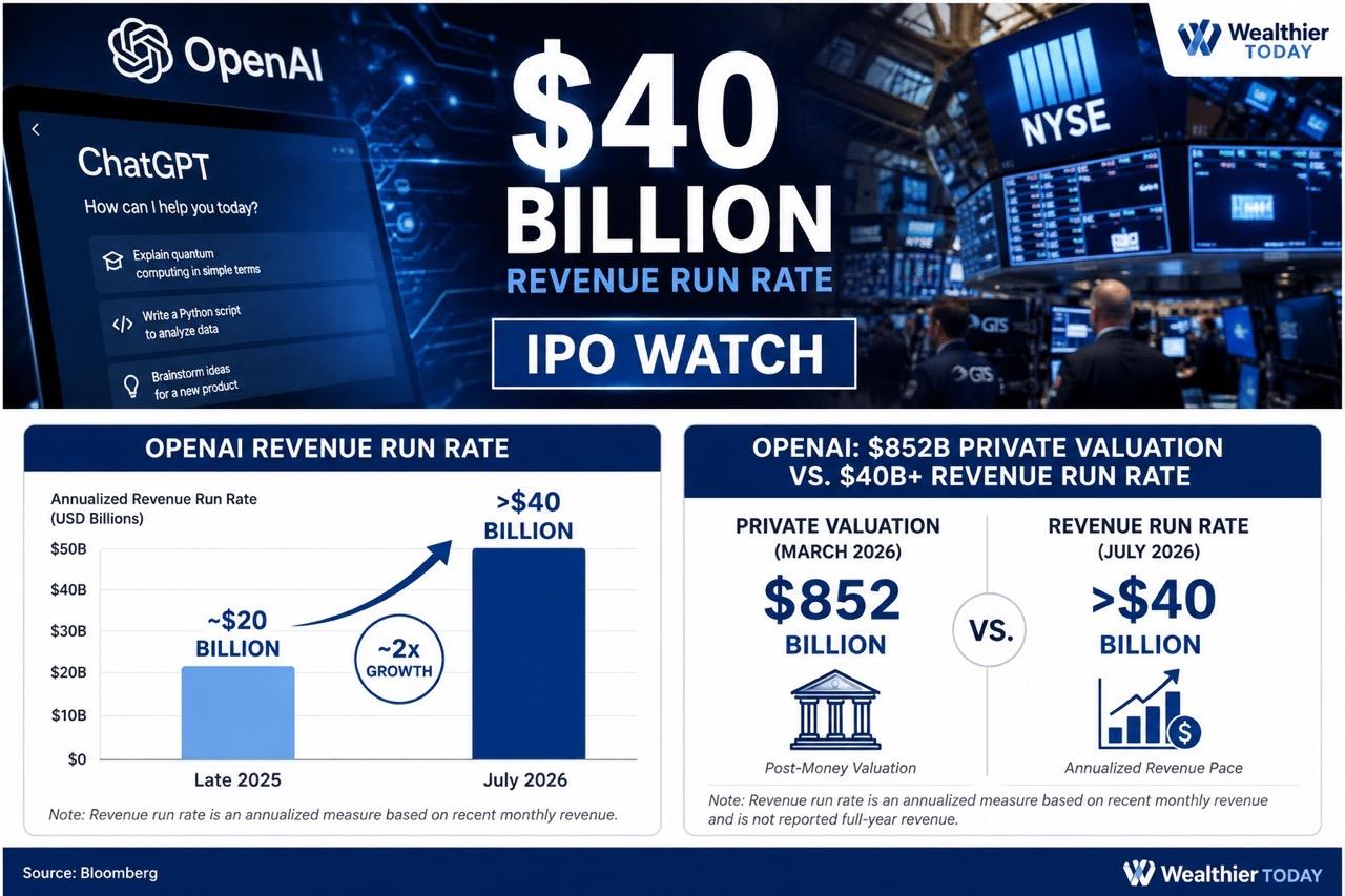 OpenAI Revenue Run Rate Tops $40 Billion as IPO Plans Take Shape