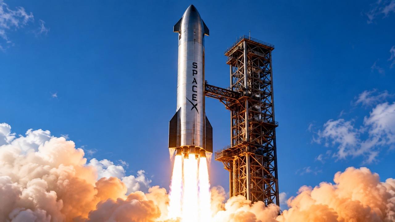 SpaceX Starship Makes First Orbital Attempt With 26 New Starlink Satellites
