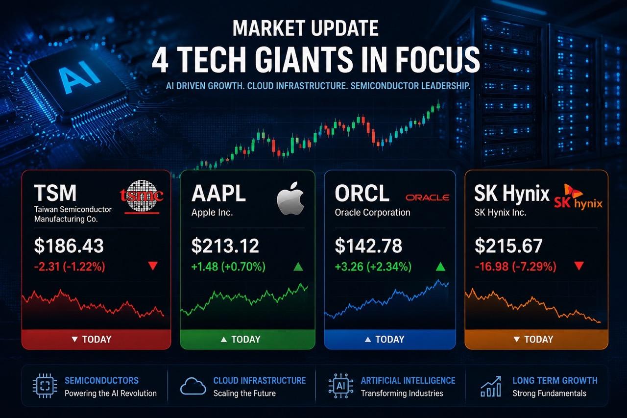 Why TSM, AAPL, ORACLE, And SK Hynix Stocks Are Trending Today