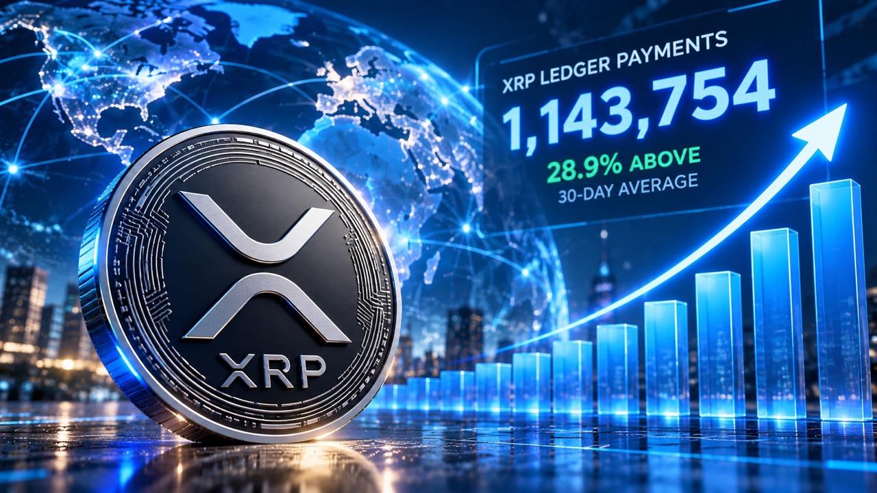 XRP Ledger Payments Reach 1.14 Million as September Activity Stays Above Average