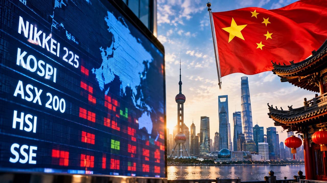 Asian Stocks Slip Despite Stronger China Growth as AI Concerns Weigh on Markets