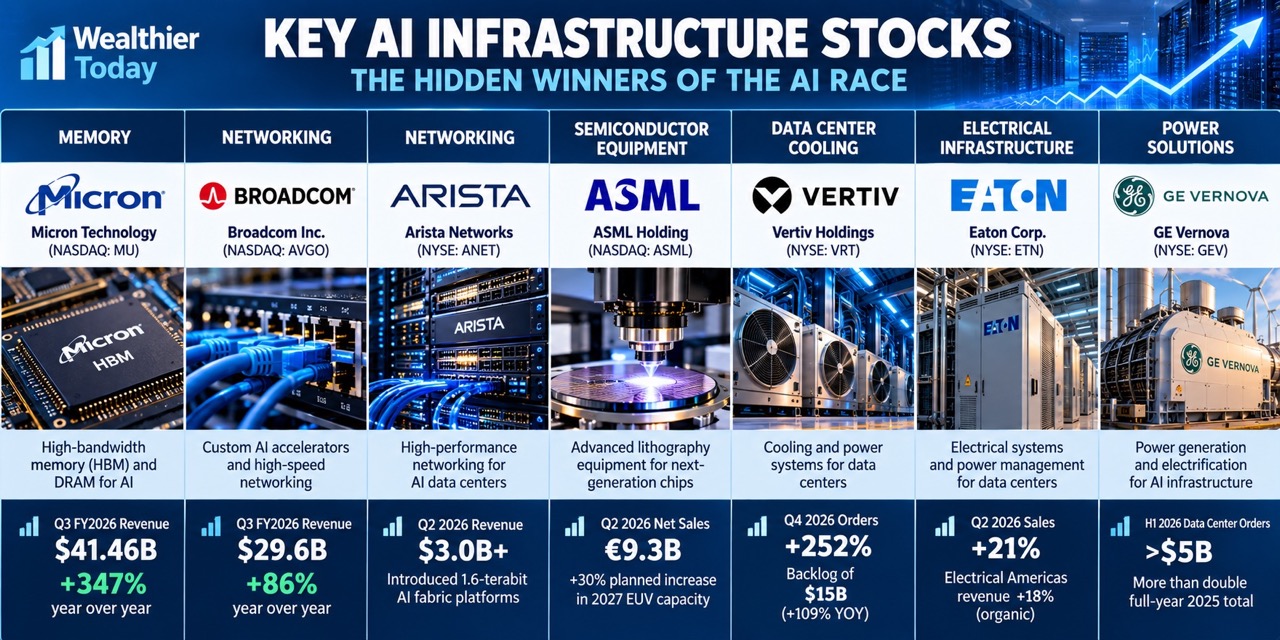 Chart showing list of all the hidden stocks benefitting from the AI race