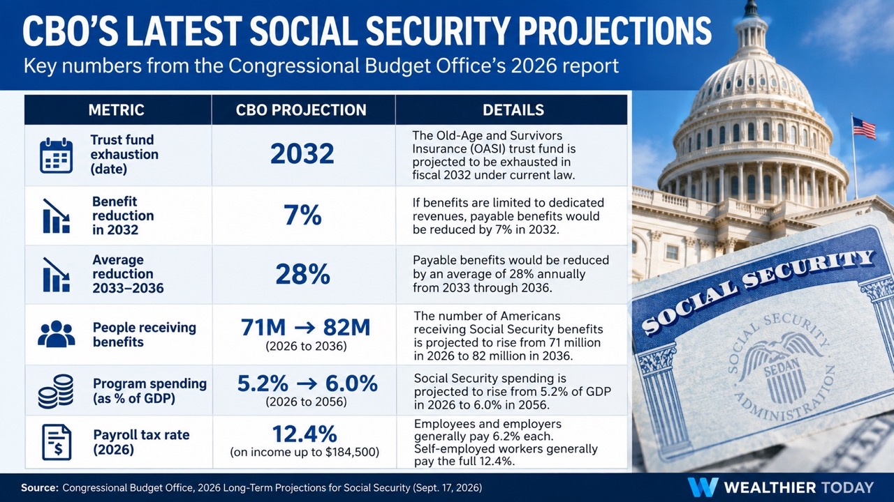 US Congressional Budget Office Social Security Projections Chart showing US Congressional Budget Office Social Security Projections